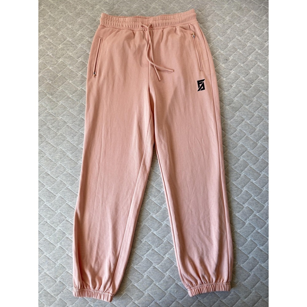 Faith Connexion Jogger Pants Womens Medium Pink French Terry Stretch Athleisure